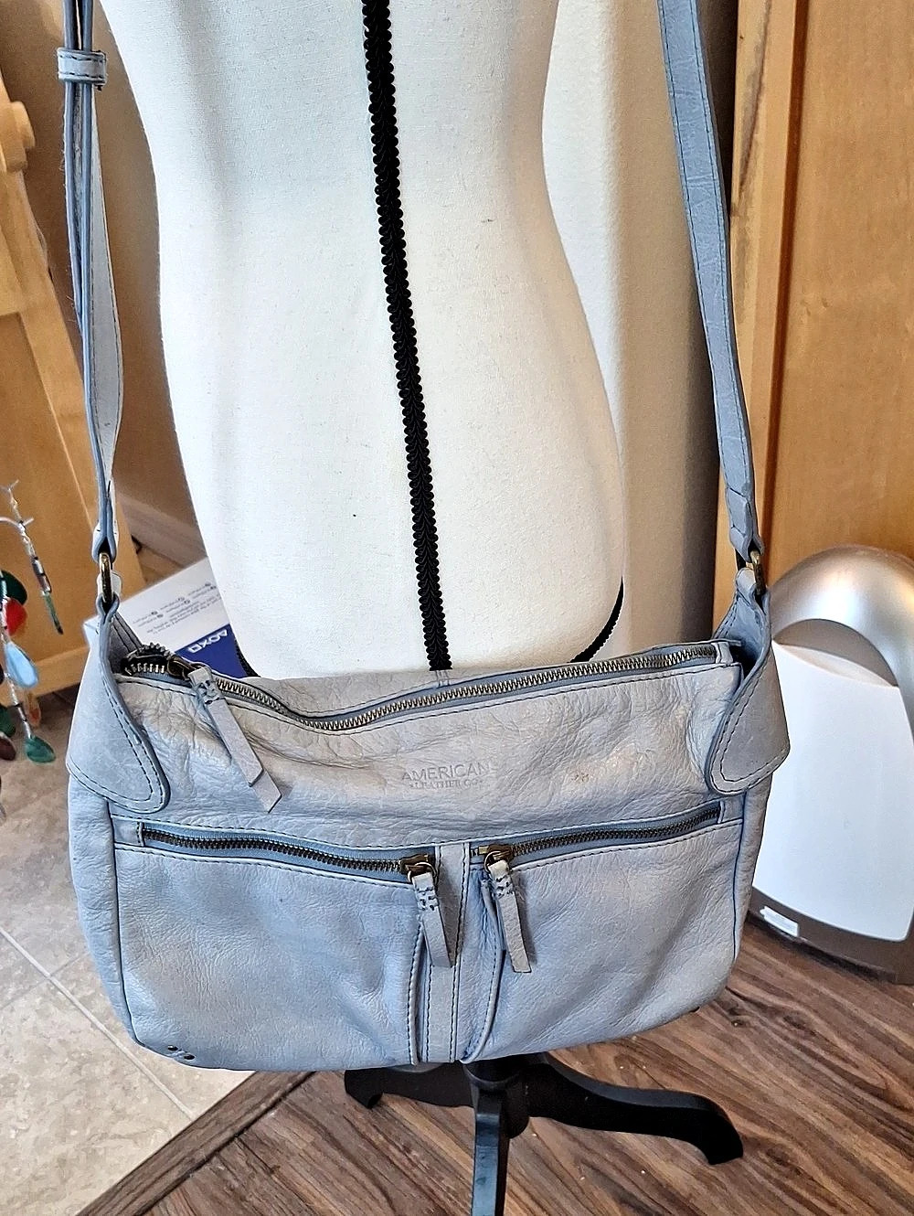 American Leather Bag in Blue